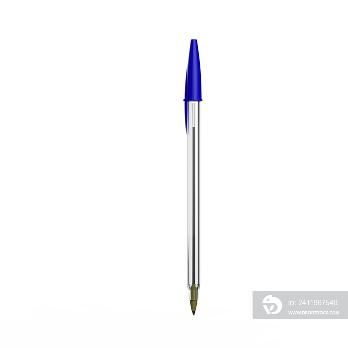 Blue Ballpoint Pen Open