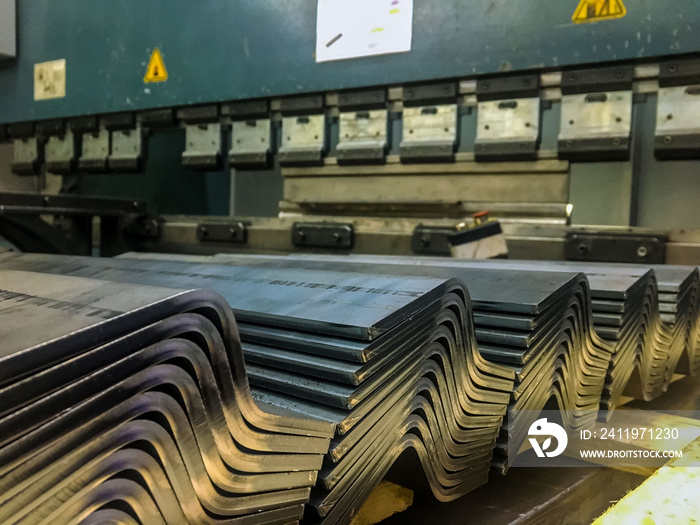 Sheet metal bending in factory