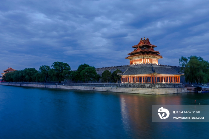 北京角楼夜景