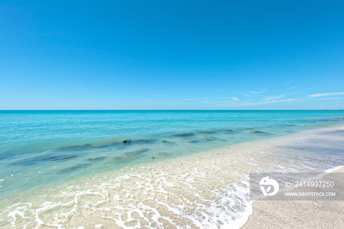 Casey Key,’s quartz sand pristine beach, south of Siesta Key