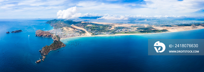 Beautiful landscape in Eo Gio, Quy Nhon, Vietnam from above.