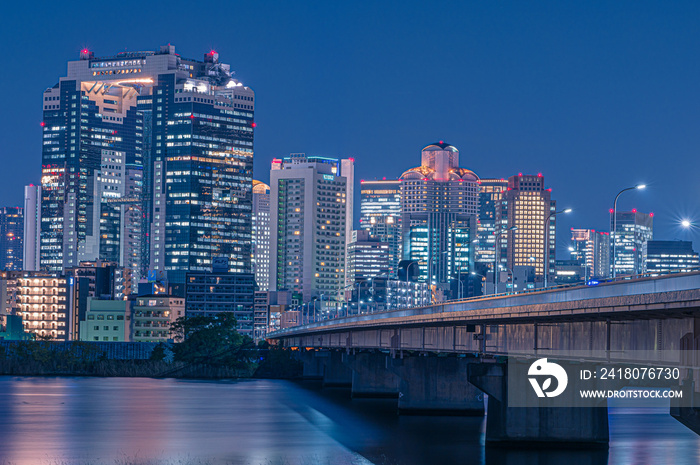 大阪の都市夜景