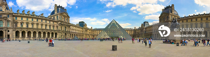 Louvre museum in Paris, France