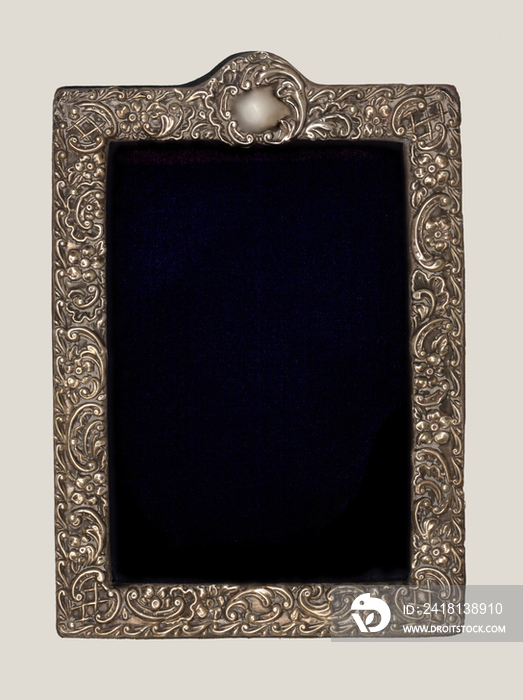 Victorian silver frame