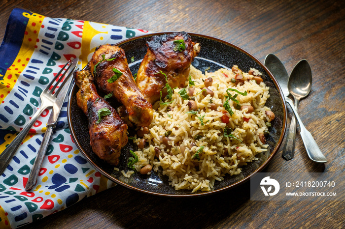 Barbecue Chicken Jollof Rice