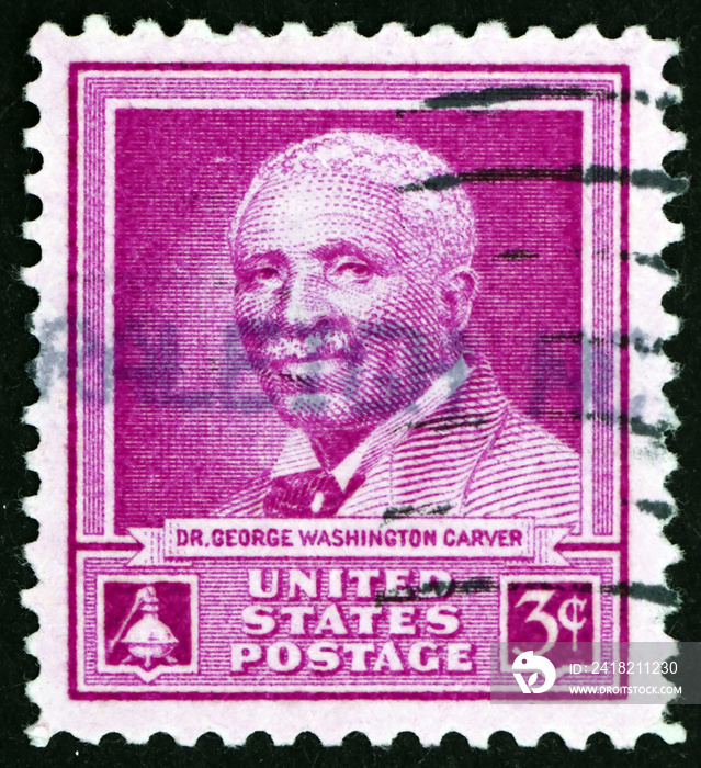 Postage stamp USA 1948 Dr. George Washington Carver
