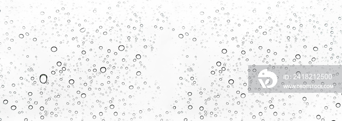 Rain drops on window glasses surface Natural Pattern of raindrops. Natural pattern of raindrops on w