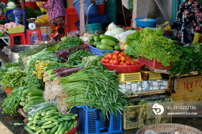 越南富国洞市场-蔬菜