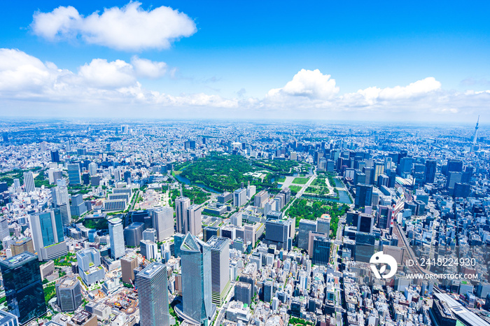 丸の内・空撮写真