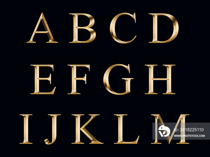 golden alphabet