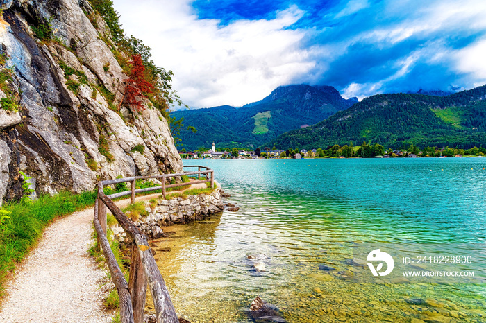 Wanderung um den Bürglstein bei Strobl am Wolfgangsee, Salzkammergut, Österreich