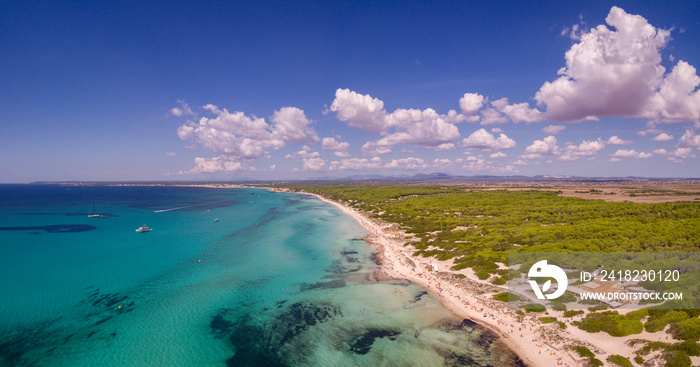 playa Es Trenc, Área Natural de Especial Interés, municipio de Campos, Mallorca, balearic islands, S