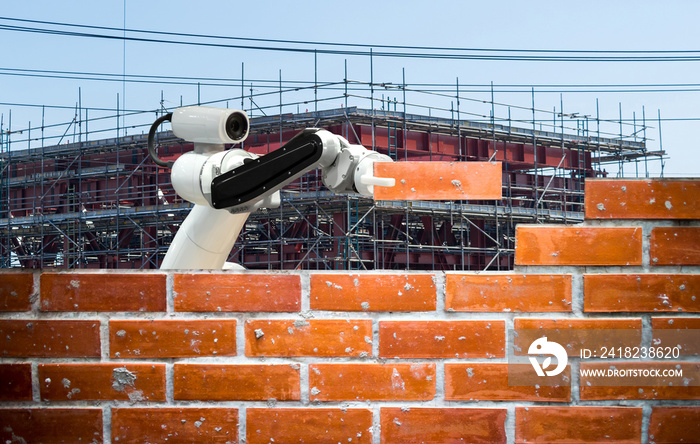 智能机器人工业4.0臂砖建筑施工人力远程wifi