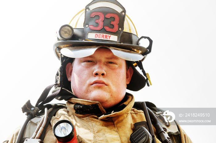 Portrait of firefighter