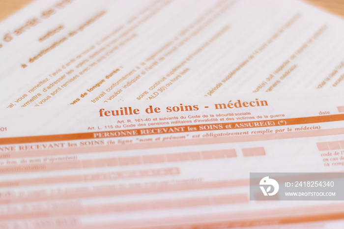 Feuille de soins