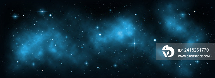 明亮的恒星和星云的太空星系背景，五颜六色的银河系的宇宙，sta星系