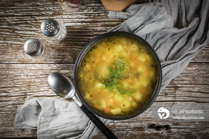 Vegetarian cucumber soup.