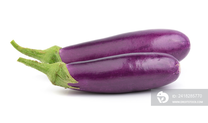 egg plant on white background