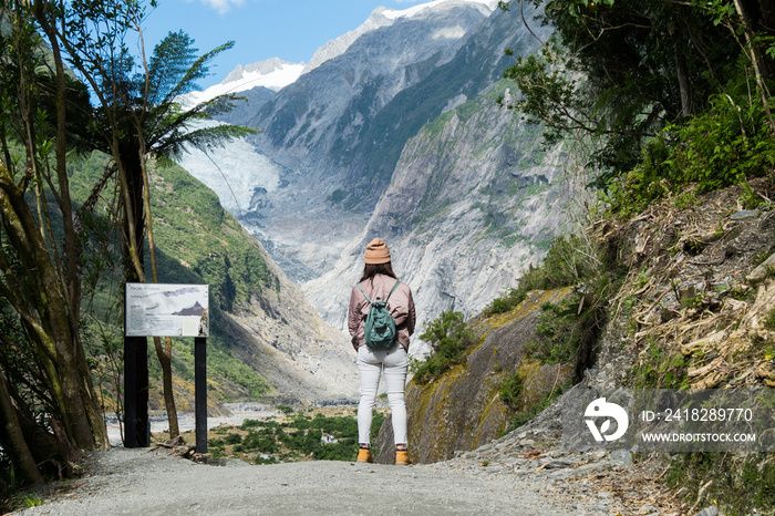 Franz Josef Glacier, Located in Westland Tai Poutini National Park on the West Coast of New Zealand