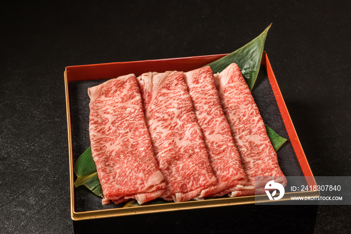 ブランド高級和牛肉　Luxury Japanese beef (for sukiyaki)