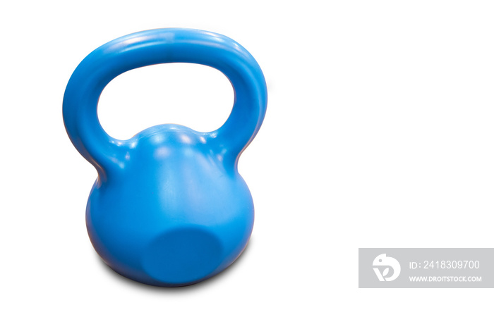 Heavy kettle bell isolated on white background,clipping path.
