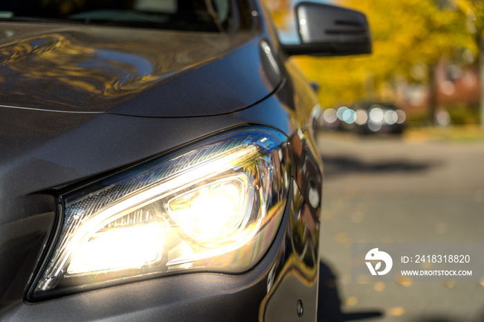 Herbst Lichttest PKW Scheinwerfer