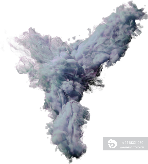 Colorful Abstract Smokey Vapor Cloud Formation