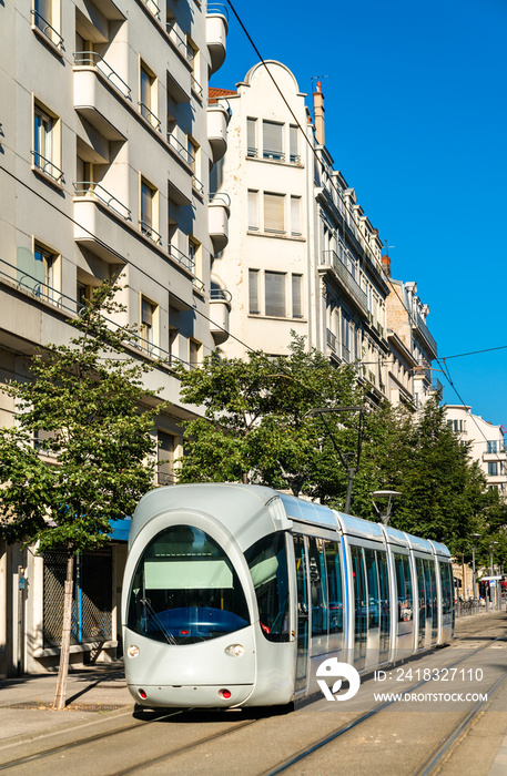 法国里昂的城市有轨电车