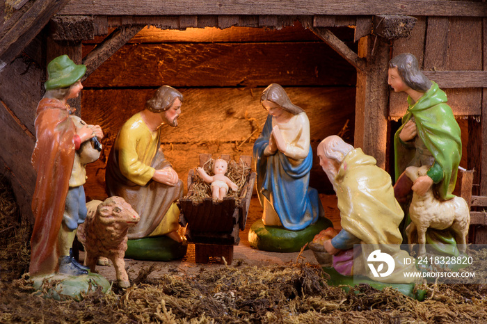 伯利恒圣家的耶稣诞生场景