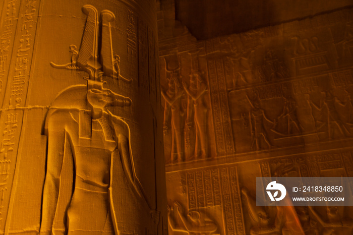 Templo de Kom Ombo, Kom Ombo, Valle del Nilo, Egipto.