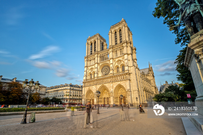 Notre Dame in Paris at Golden Hour