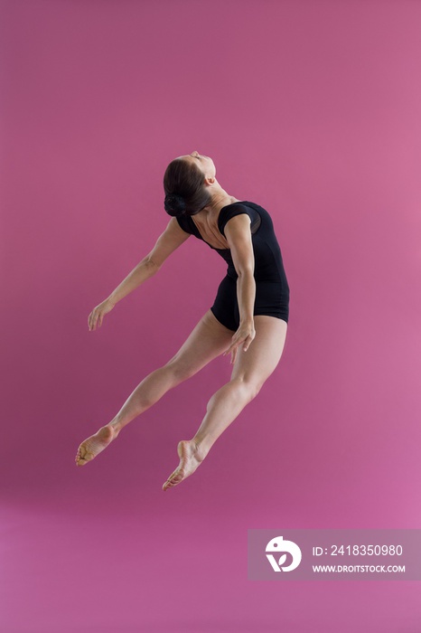 Female dancer practising contemporary dance