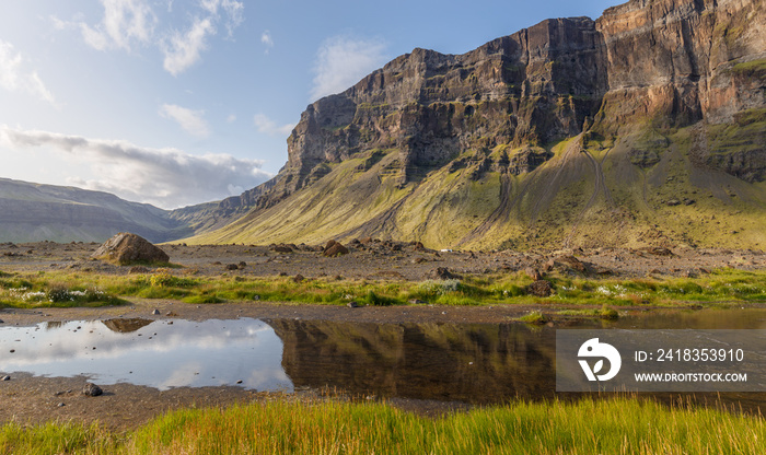 Lomagnupur Mountain, amazing landscape along Route 1, Iceland