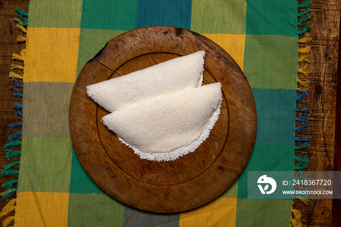 Beiju of Tapioca, Brazilian dish based on cassava starch