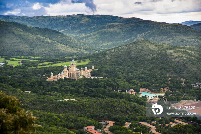 Sun City in South Africa - Aerial view