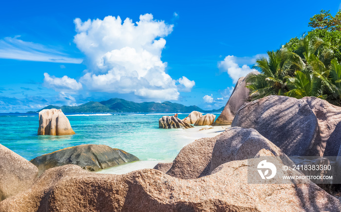 anse Source dArgent，la Digue，塞舌尔