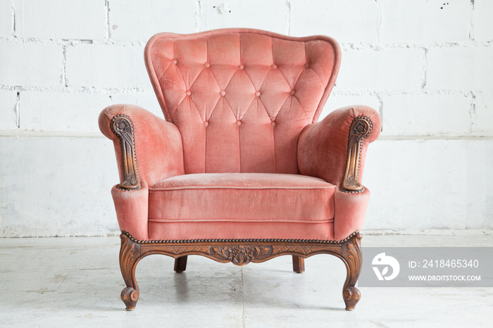 粉色扶手椅沙发