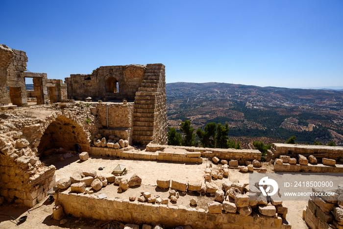 12世纪的Ajloun城堡，也称为Qalat ar Rabad