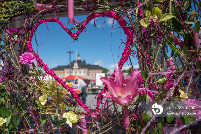 flowers in cityhall