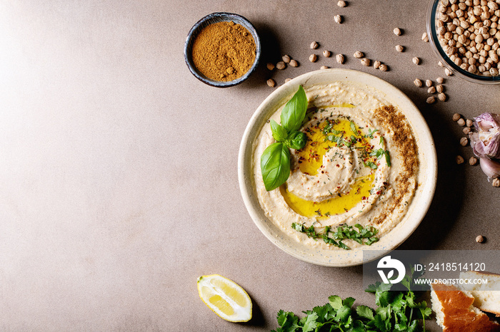 Hummus with olive oil