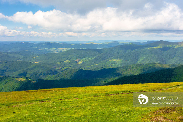 mountain landscape with clouds. beautiful summer scenery