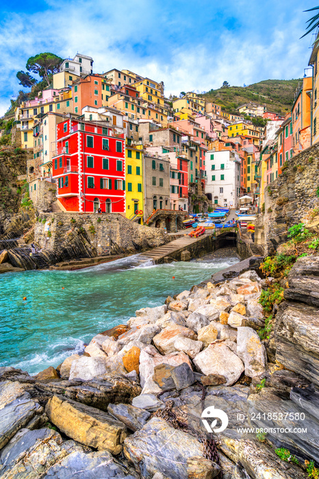 Riomaggiore, Cinque Terre National Park, Liguria, Italy