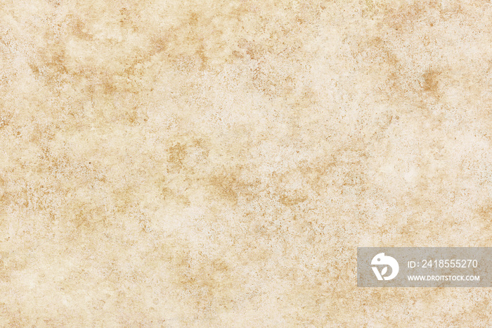 Parchment paper background. Coffee stains background. Brown splash texture. Burned letter structure.