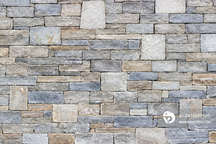 Background of stone wall texture photo