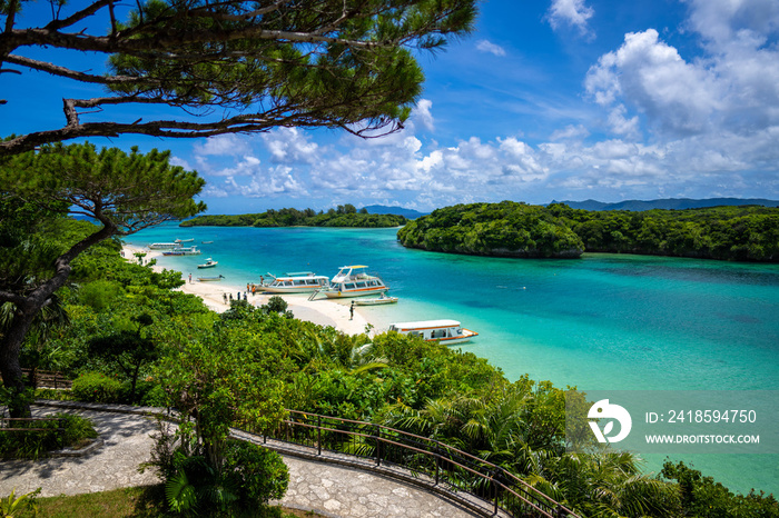 沖縄県石垣島の海がある風景 Ishigaki Okinawa