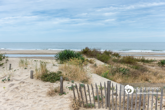 SOULAC-SUR-MER dans le Médoc (Gironde, France)