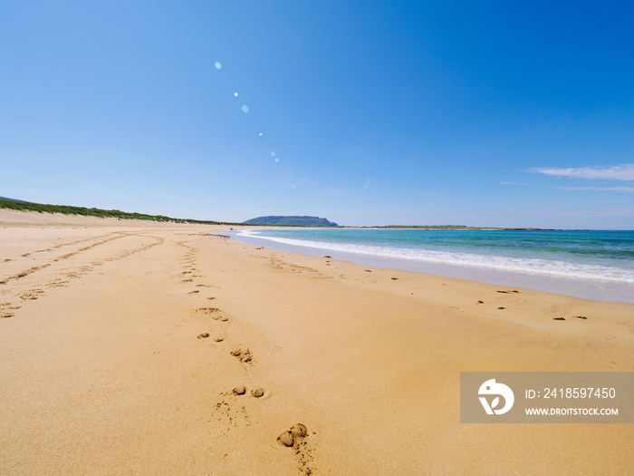 爱尔兰夏季donegal海滩