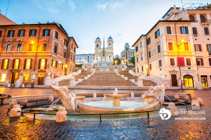 piazza de spagna in rome, italy