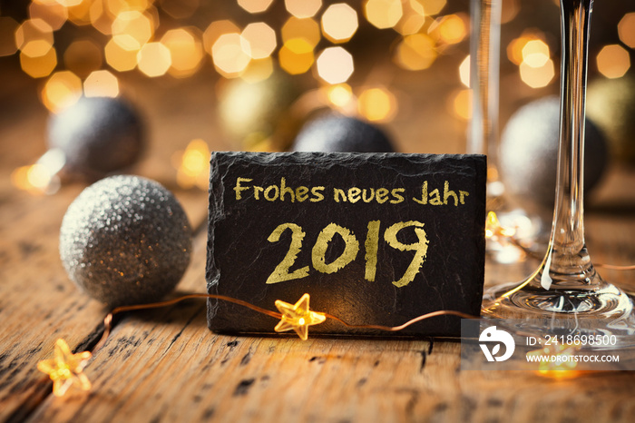 2019年新年Frohes neues Jahr