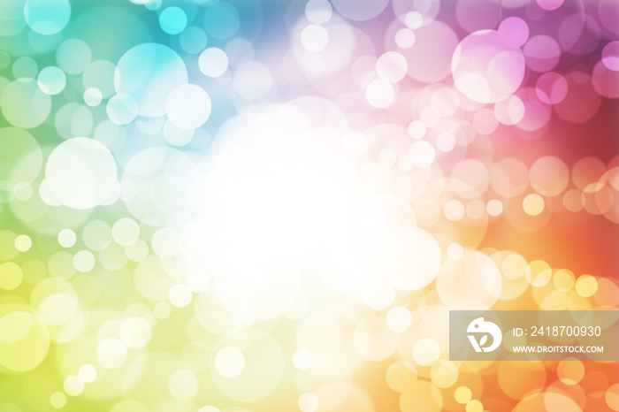 abstract background colorful bokeh circles